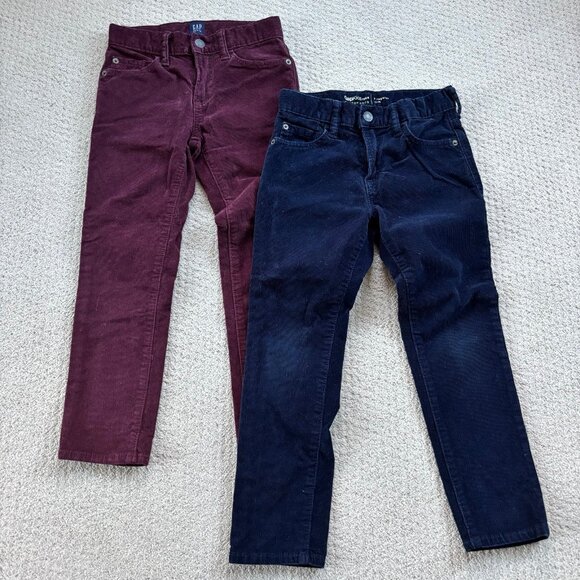 Gap fine corduroy stretch boy pants bundle - Picture 1 of 6